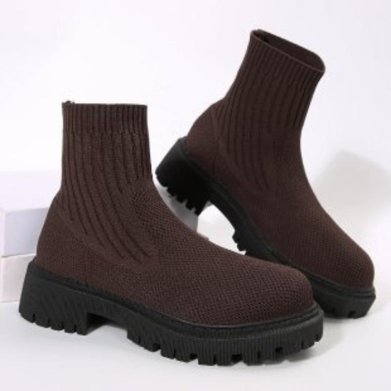 Women's Fashionable Versatile Lightweight Comfortable Warm Thick Sole Comfortable Non-slip Cushioning Hiking Travel Sports Casual Martin Boots