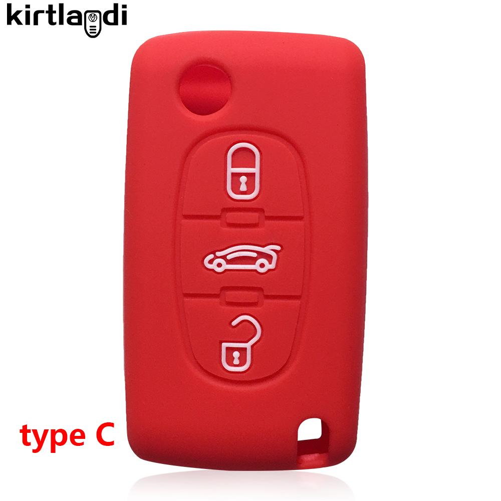 Для Fiat Scudo для Opel Combo для Peugeot Rifter 2020 207 208 307 308 407 408 5008 308SW 2008 для Citroen C4 Чехол-кожура для ключа