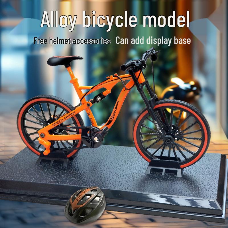 Модель горного велосипеда из сплава - Симуляция даунхилла Металлическое украшение и детская игрушка
