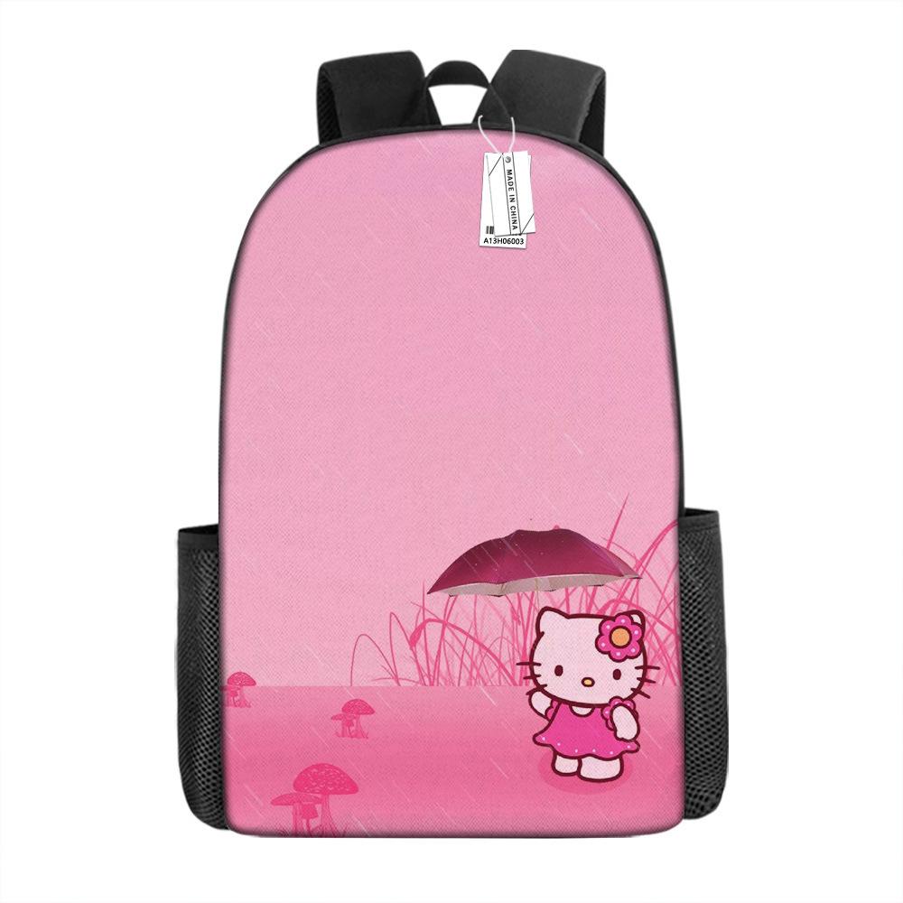 Мультяшный рюкзак Hello Kitty Школьная сумка Ello Kitty Рюкзак с цифровой печатью