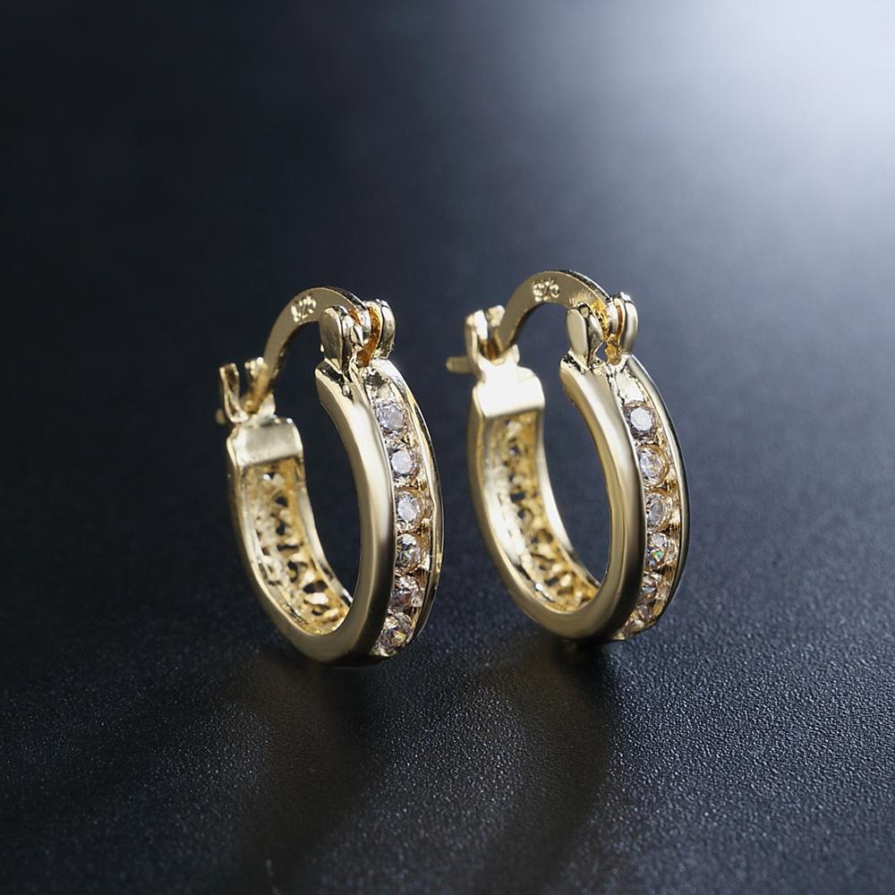 Серьги из стерлингового серебра 925 пробы с кристаллами, высокое качество, циркон, 18-каратное позолоченное модное ювелирное изделие, свадебный, рождественский подарок