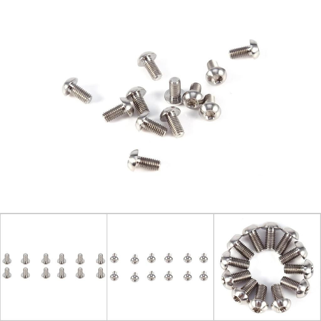 12 шт. T25 титановый сплав Torx головка винты болты дискового тормоза для велосипеда велосипед(Серебряный)