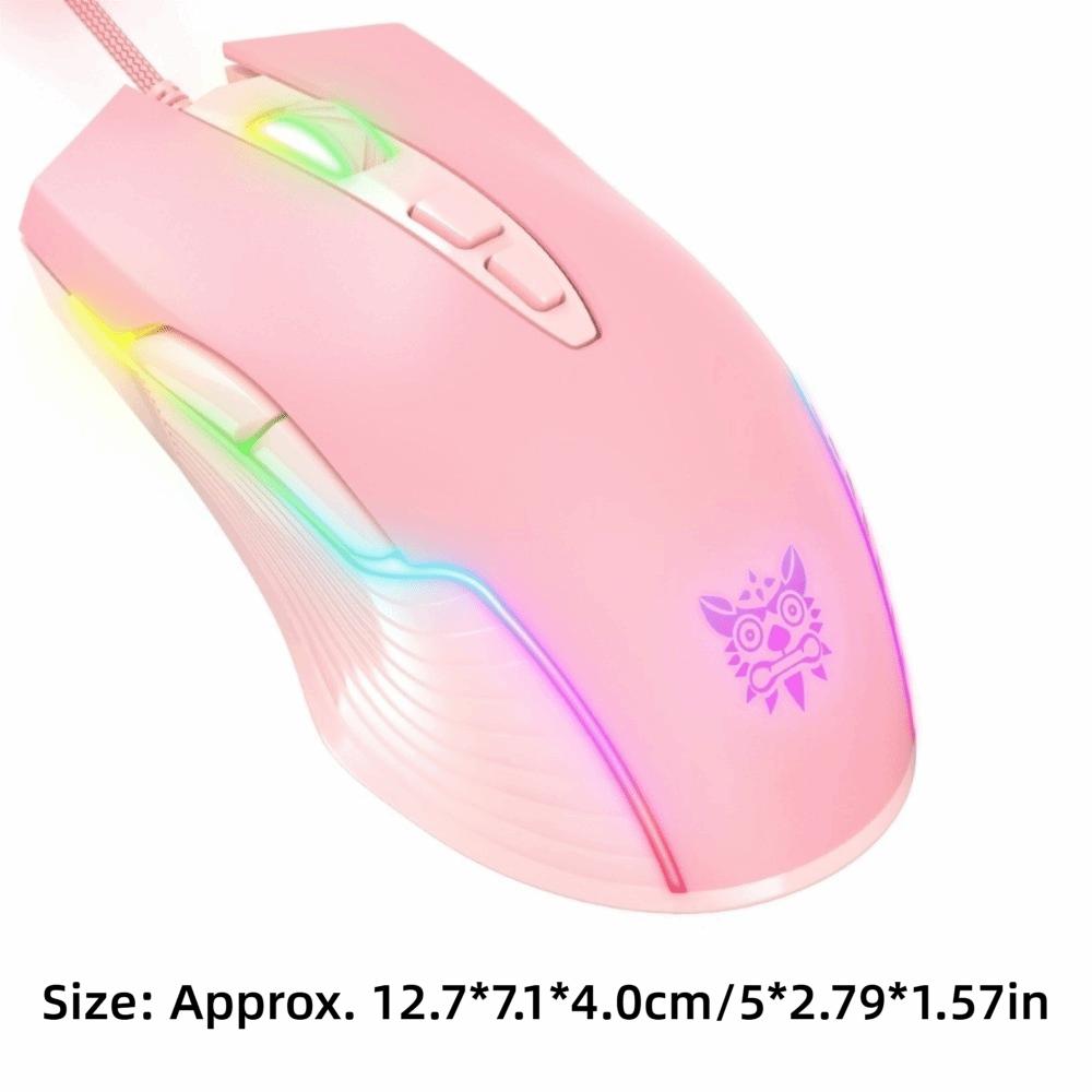 Adjustable 6400DPI CW905 Wired Gaming Mouse RGB LED Light USB Gaming Mouse for Daily Use