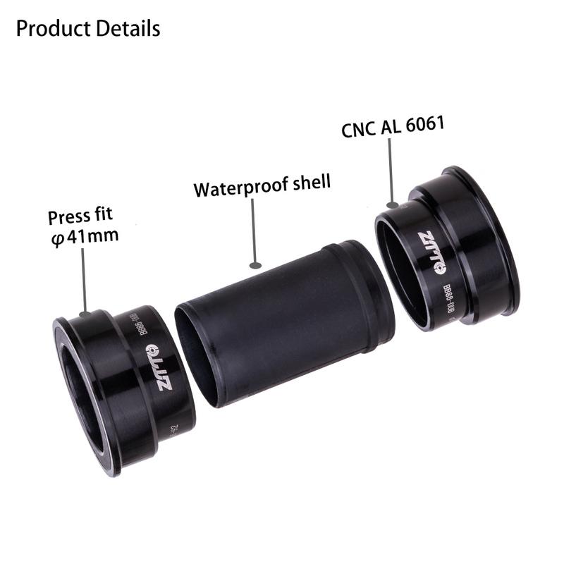 ZTTO BB92 To DUB BB86 Bicycle Bottom Brackets Threadlock Press Fit Frame 29mm Crankset for Road Bike MTB Crank Shaft