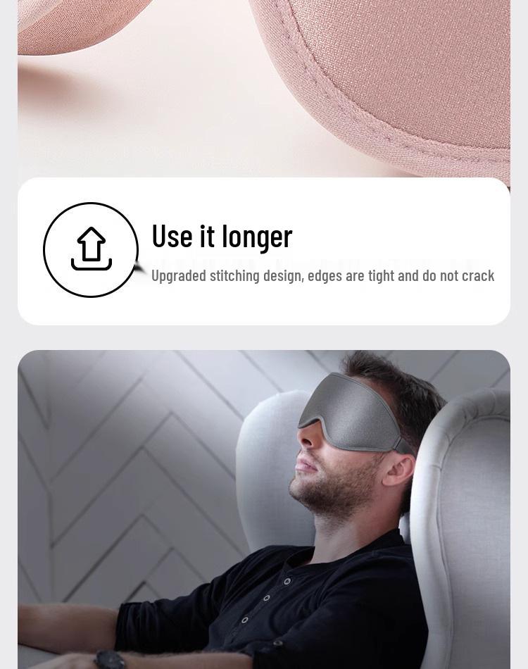 3D Light Blocking Eye Mask for Sleep and Naps, Relieves Eye Fatigue: Unisex Adult Eye Protection