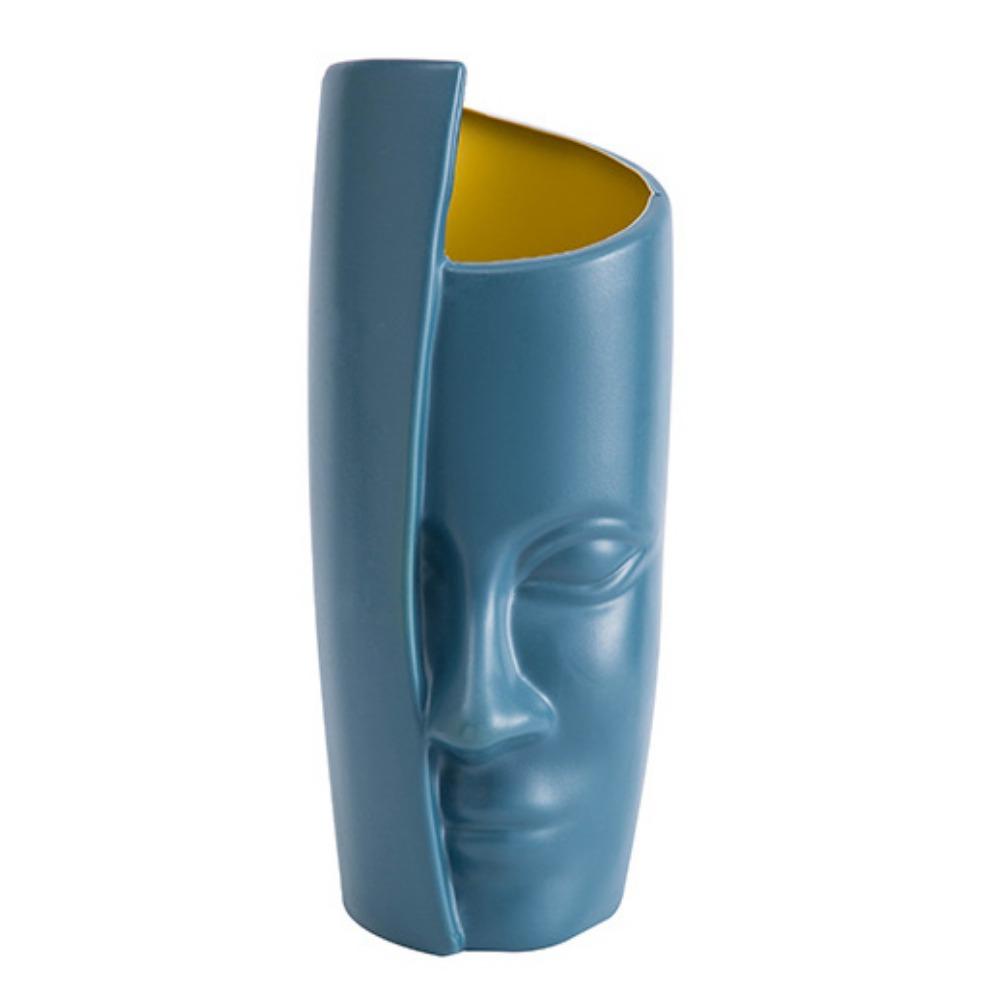 Exquisite Abstract Face Flower Vase Shatterproof Plastic Flower Pot Nordic Vase  Flower Arrangement