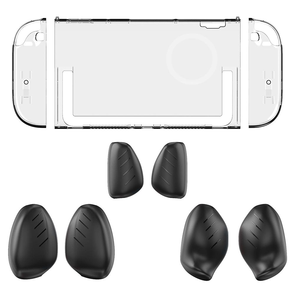 Для Switch 2 Аксессуары Кристальный Защитный Жесткий Чехол Накладка Защита от Царапин ПК Жесткий Чехол Съемный Чехол для Игровой Консоли с Ручками
