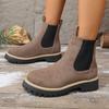 Spring and Autumn New Frosted Martin Boots Fashion Casual Round Head Large Size Fashion Trend Shoes