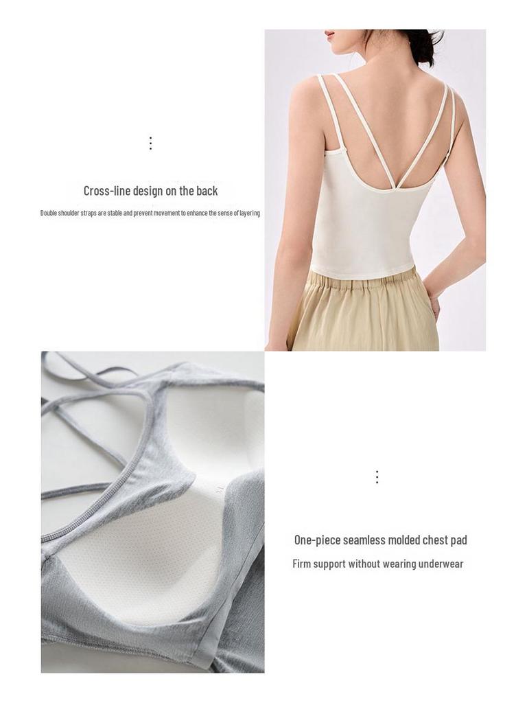 Бесшовный летний жилет без рукавов с боковыми вставками для женщин