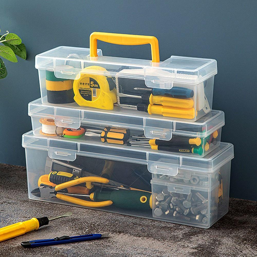 Plastic Hardware Tool Box Tool Organizer Parts Box Multifuntional Tool Storage Box