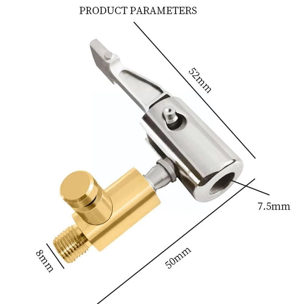 Tire Nozzle For Car Pump Tip Tyre Valve Tire Inflation Valve Connector Clip-on Adapter Accessories Clip Type Nozzle Conversion
