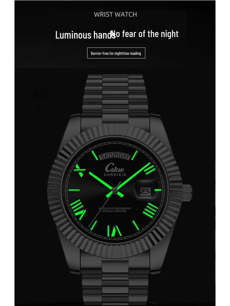 Швейцарский бренд Ультратонкие Мужские Стальные Бизнес-Часы - Высококлассный Водонепроницаемый Дизайн