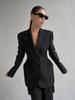 Women's Slim Fit Blazer 2026 Spring V-Neck Waist-Cinched Flattering Business Casual Jacket