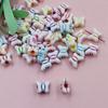 Ювелирные изделия своими руками 100 шт. бабочка шар ручной работы буква цветок бисер акриловый материал ожерелье браслет аксессуары
