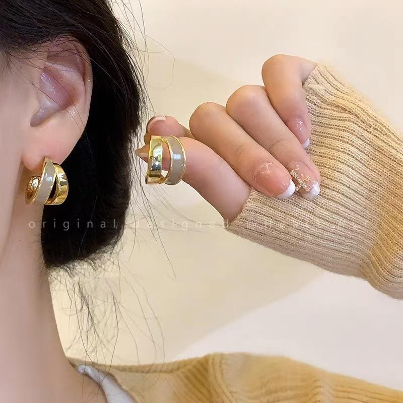 Оригинальные серьги Love, Niche Design Sense, Модные и универсальные серьги, Женские серьги-гвоздики высокого класса, Женщины