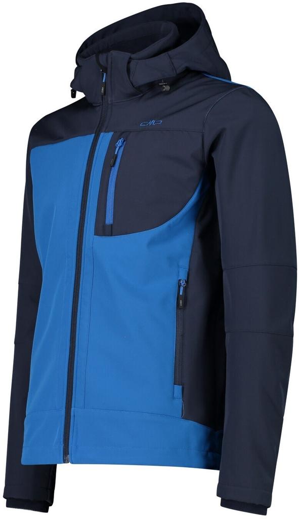 Куртка CMP мужская софтшелл с отстегивающимся капюшоном (3A01787N) zaffiro/b. blue
