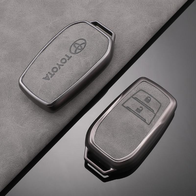 Кожаный чехол-брелок для автомобильного ключа для Toyota RAV4 Crown Hilux Fortuner Yaris Prius Corolla Camry Land Cruiser Avensis Verso Prado C