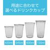 Niche Plus Cold Disposable PET Resin Cups, Clear, Approx. 420ml, Pack of 50 (9212)