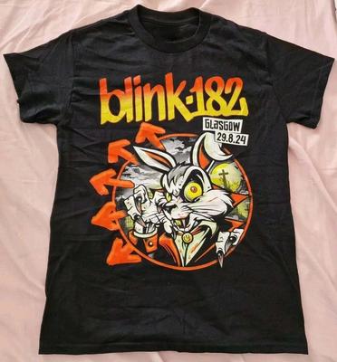 Blink 182 Тур Глазго 29 августа 2024 Унисекс хлопковая футболка S-5XL M608 Унисекс футболка