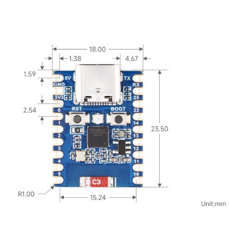 Низкое энергопотребление 'ESP32c'' 'легкая крошечная плата Радио 5 'Протокол' Thread Совместимый 96МГц RISC СКОРОСТЬ 'чип 4МБ Экономия места 'connecteddevices Решение