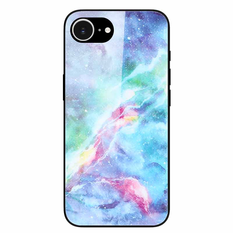 Tempered Glass Phone Cases For iPhone 16e 2025 Case Silicon Bumper Hard PC Back Cover Shell for iPhone SE (2025) / for iPhone16e