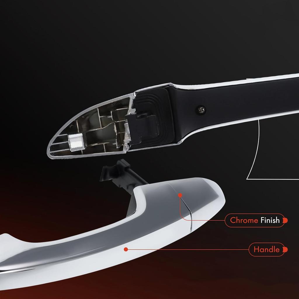 Комплект из 4 наружных дверных ручек передних задних левых правых для Hyundai Sonata 2015-2019