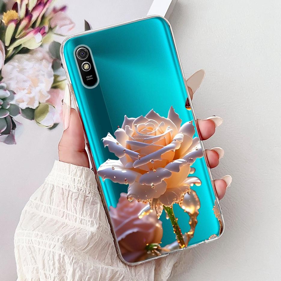 Чехол для Xiaomi Redmi 9A Новый Модный Расписной Чехол 6.53'' Мягкий Тонкий Чехол для Телефона Для Xiaomi Redmi 9AT 9A Redmi9A T Задняя Крышка Сумки