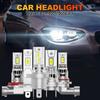 3600LM H4 H7 H11 LED Headlights Canbus 9005 HB3 9006 HB4 Led 1:1 Mini Lamp 3570 CSP Car Headlight Bulbs Turbo Fan 6000K 12V