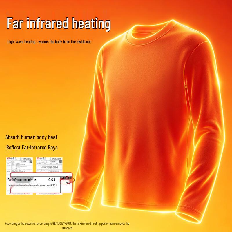 Jeanswest Men's Thermal Long-Sleeve Crewneck T-Shirt