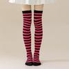 Autumn Winter Color Striped Stockings Japanese Over Knee Socks Fashion Women Keep Warm Sexy Slim Long Socks Striped Hosiery