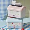 Large Capacity Cartoon Paper Towel Box Plastic Paper Storage Box Cute Draw Paper Box Bedroom