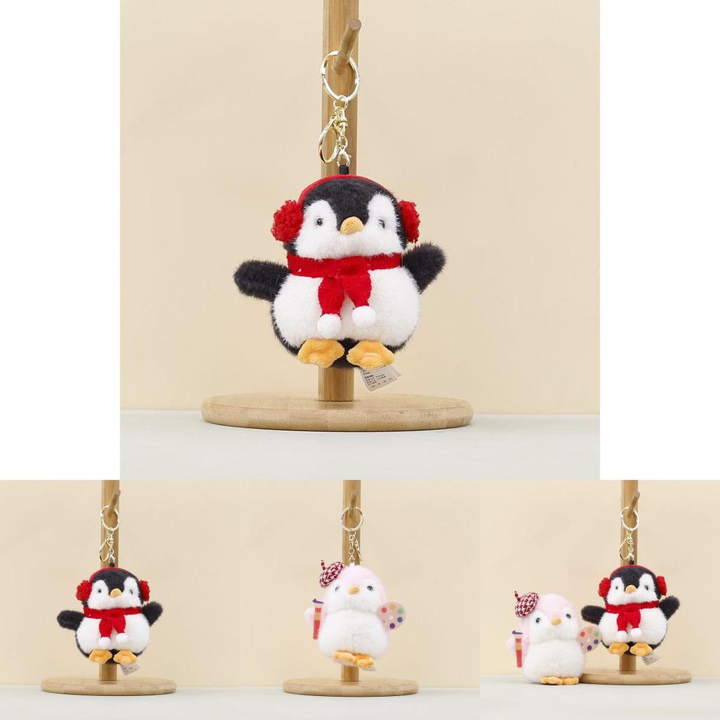 Милая плюшевая игрушка-пингвин для сумок и украшения автомобиля