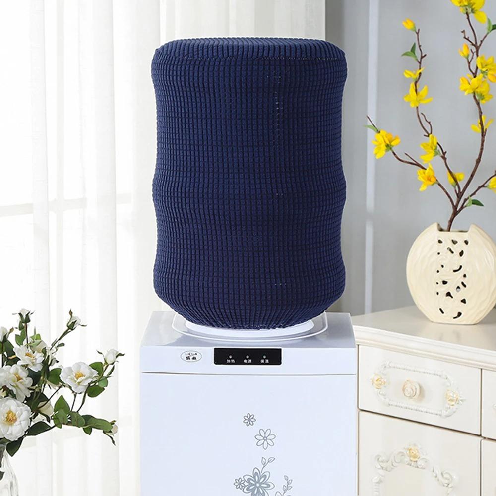 Reusable Water Dispenser Bucket Sleeve Solid Color Dust Cover Water Dispenser Cover  Living Room