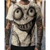 Летняя Мода Удобная Свободная Большая Футболка Смешное Животное 3D Печать Повседневная Дышащая Универсальная Круглый Вырез Короткий Рукав Мужская Футболка