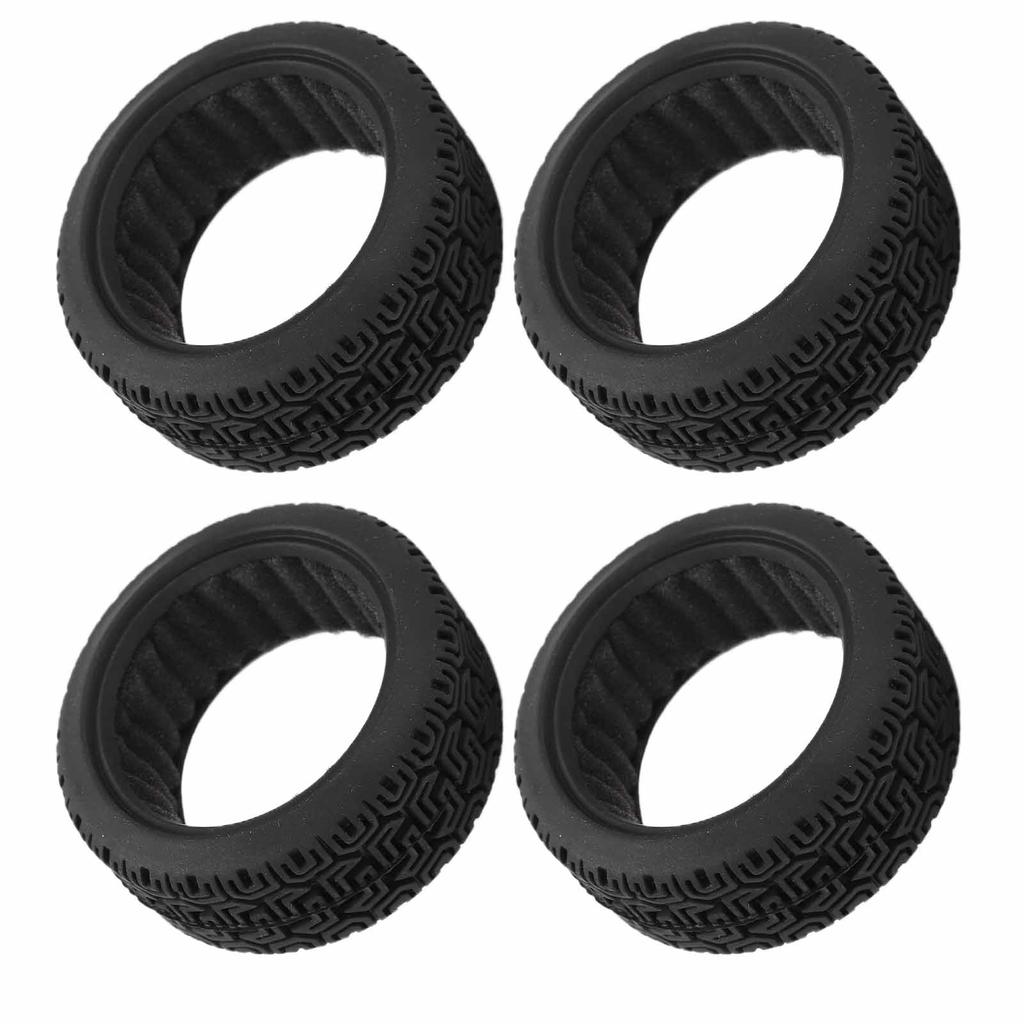 4Pcs RC Car Racing Tires Rubber Wheel Upgrade Parts for 110 Flat Running Drift Accessories