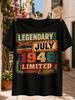 Графическая футболка с надписью Marquee Graphic With Legendary Since July 1946 Limited Edition, светящийся ретро-знак, принт спереди, унисекс, вся футболка