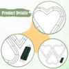 3x Heart Shaped Wreath Frame DIY Crafts Wall Form Floral Hoop for Wedding Anniversary,