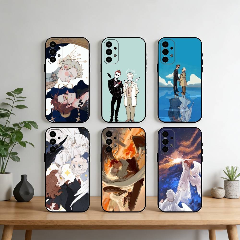 G-Good Cartoon O-Omens Phone Case For Samsung S25,S24,S21,S22,S23,S30,Ultra,S20,Plus,Fe,Note,10,9,5G Black Cover