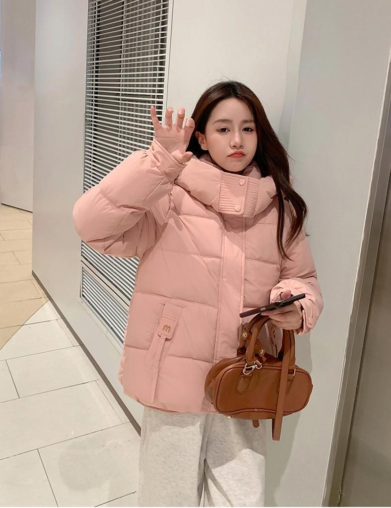 Зимняя короткая куртка с капюшоном, утолщенная, на хлопковой подкладке, свободная, теплая верхняя одежда