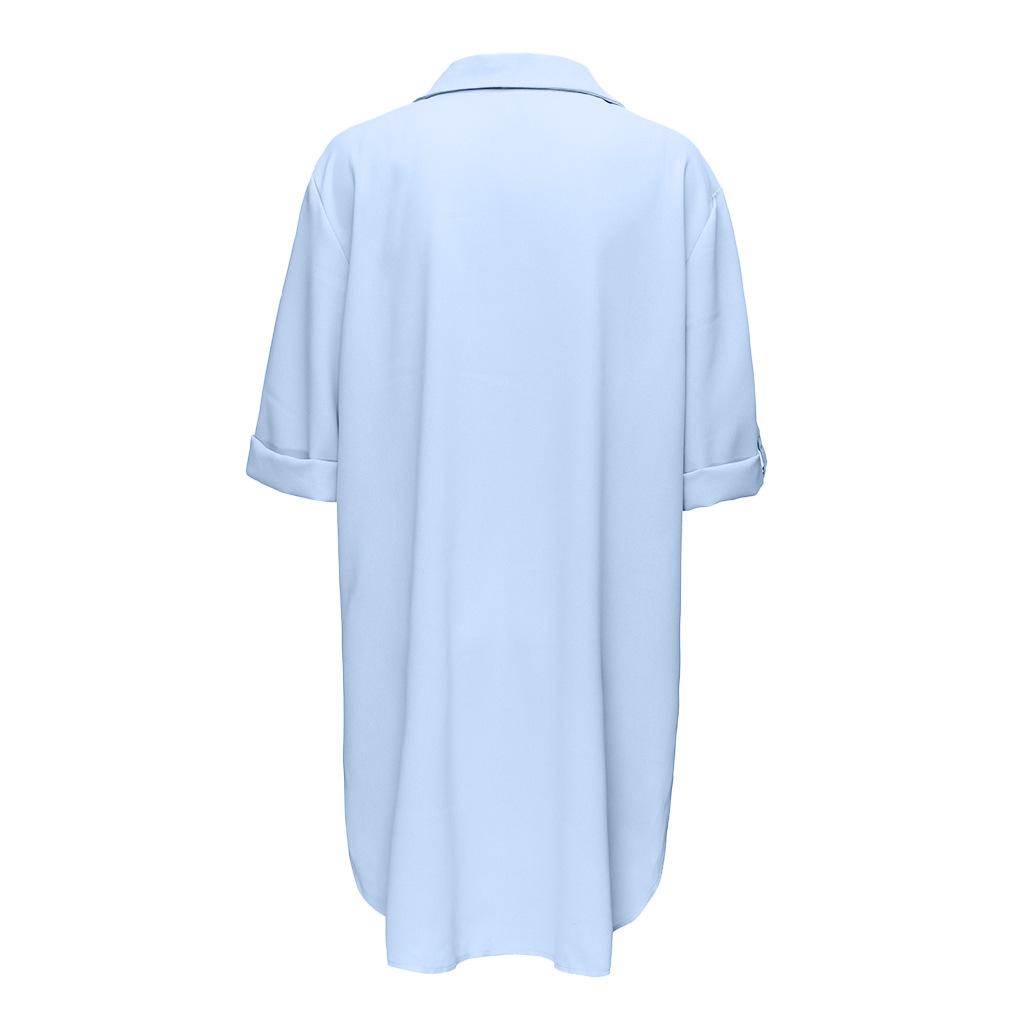 GMXIA Женская рубашка с глубоким воротником-поло, однотонная пляжная солнцезащитная одежда, купальники, накидки