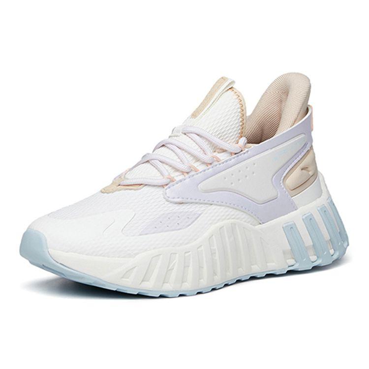 Anta Fashion Sports Casual Shoes With Shock Absorption And Slip Resistance Women Sneakers White Purple 122218871-4