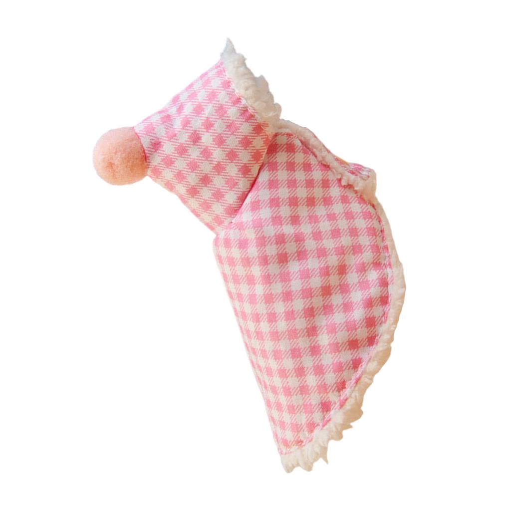 Теплая клетчатая накидка-кейп для попугаев и волнистых попугайчиков Теплый плащ Зимний наряд для маленьких домашних птиц Легко надевать и чистить