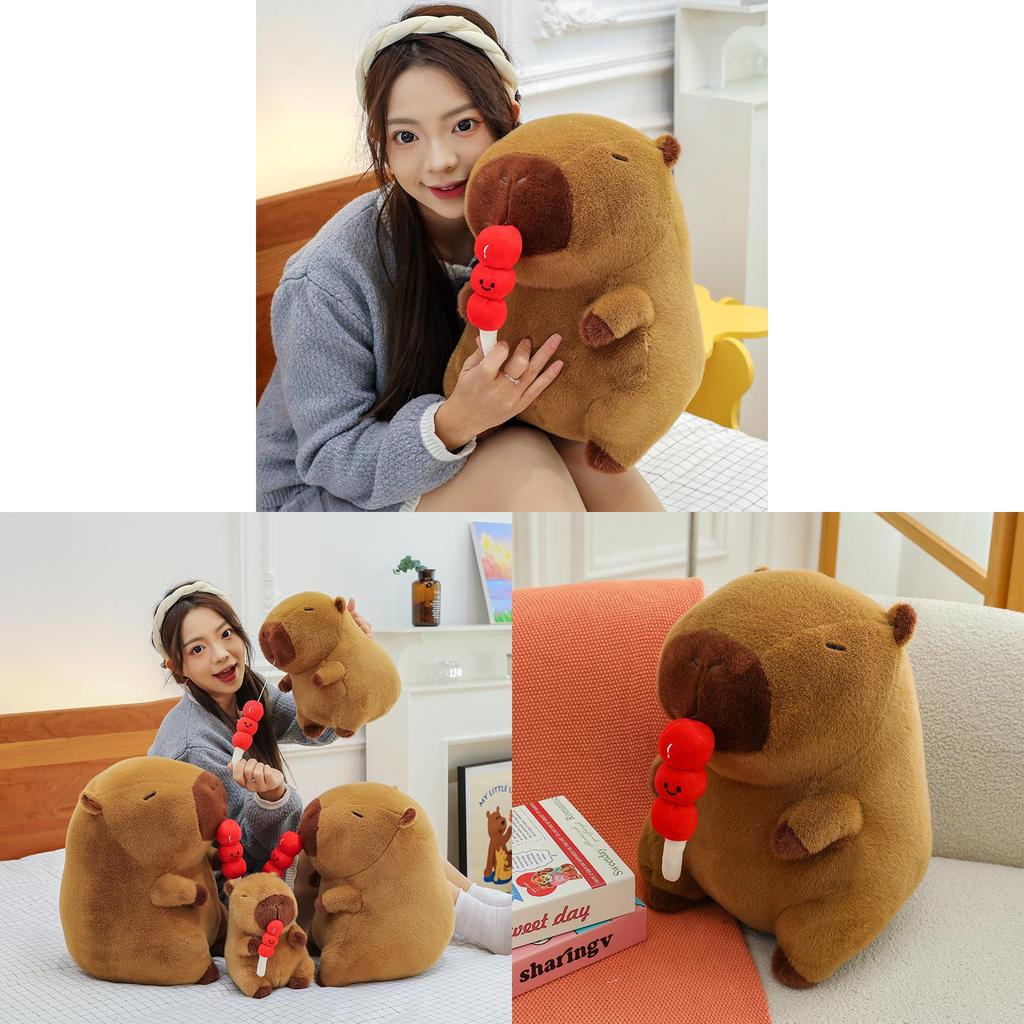 Adorable Yellow Capybara Plush Toy Soft And Cuddly Stuffed Animal Pillow Gift