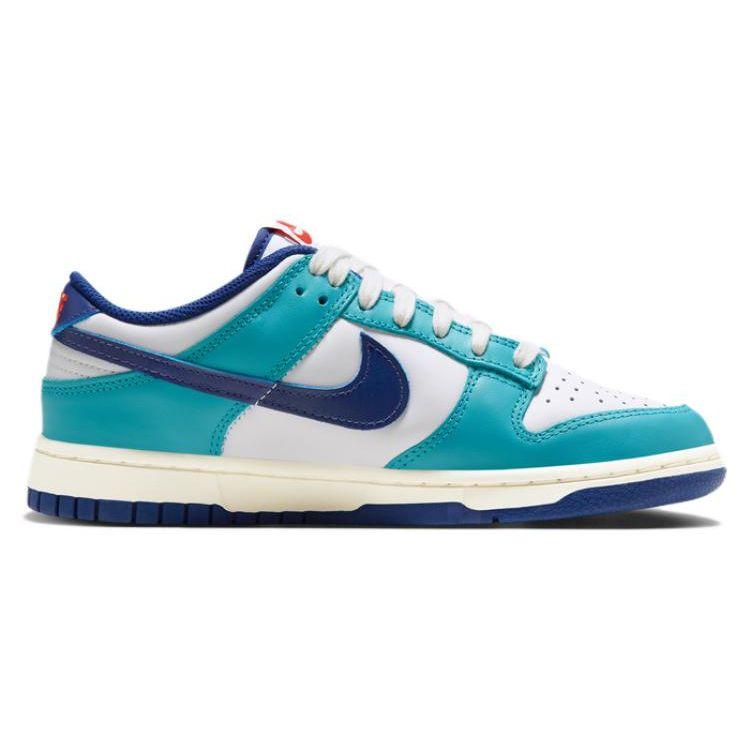 Nike Женские кроссовки Dunk Low Teal Nebula Royal White Sail Deep-Royal-Blue FQ6870-141
