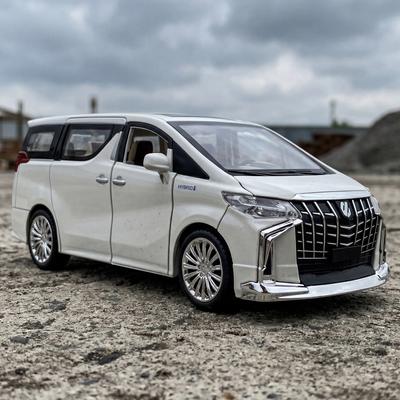 1:24 Toyota Alphard MPV Литой металлический модель-автомобиль из сплава Домашний модный декор Хобби и компьютерный настольный орнамент Праздничный подарок