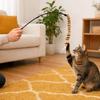 Funny Cat Stick Toy, Cat Toys for Indoor Cats, Interactive Cat Teaser Wand, Plush Kitten Toys, Cat Toy for Indoor Play Exercise
