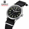 CORGEUT OFFICIAL 42 мм Мужские Часы Япония 8215 Автоматические Механические Сапфировое Стекло Дата Люминесцентные Военный Стиль Наручные Часы Мужские