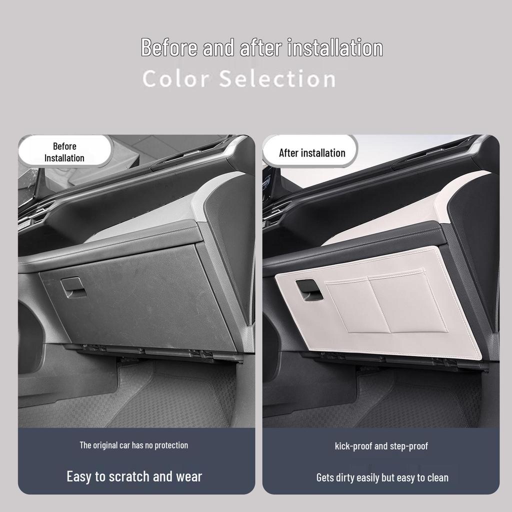 Утолщенный коврик от пинков для Toyota Sienna, Защитная накладка на перчаточный ящик Grevia, Аксессуары для сиденья пассажира Sienna