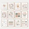 Educational Posters Alphabet Number Shape Colors Nursery Wall Art Nordic Posters and Prints Wall Pictures Kids Room Decor