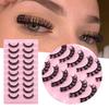 10 пар модных 3D-эффектов, длительный срок использования, преувеличенные накладные ресницы, натуральные, грязные, накладные ресницы, инструмент для макияжа красоты